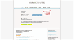 Desktop Screenshot of lungenarztpraxis-tegel.de